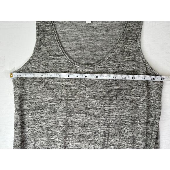 Daily Ritual Wide Leg Cropped Jumpsuit Gray Adjustable Waist Stretch Summer M - Picture 8 of 10